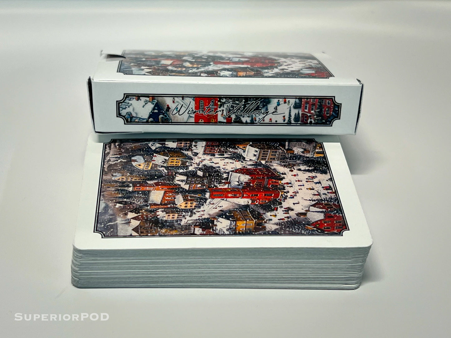 Winter Village Playing Cards