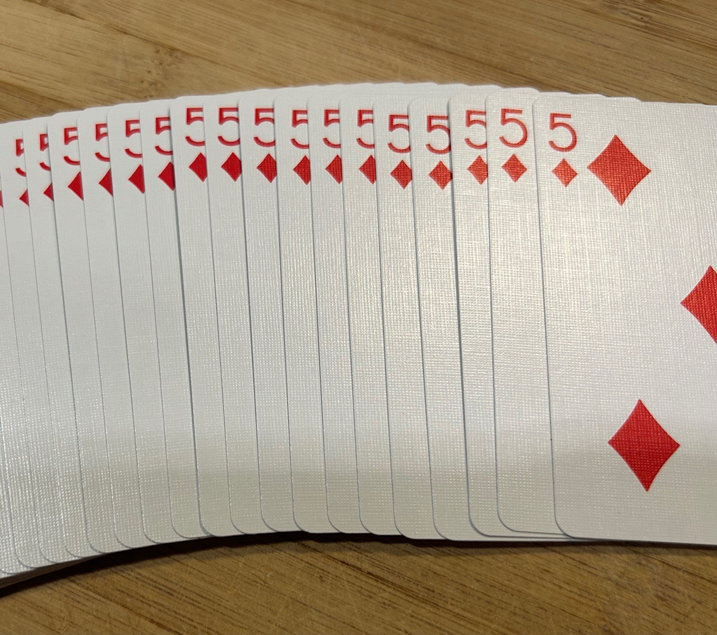 Red One-Way Forcing Deck - 5 of Diamonds