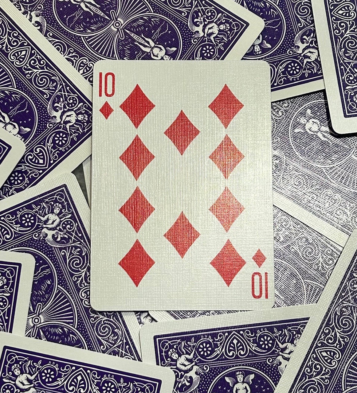 Purple One-Way Forcing Deck - 10 of Diamonds