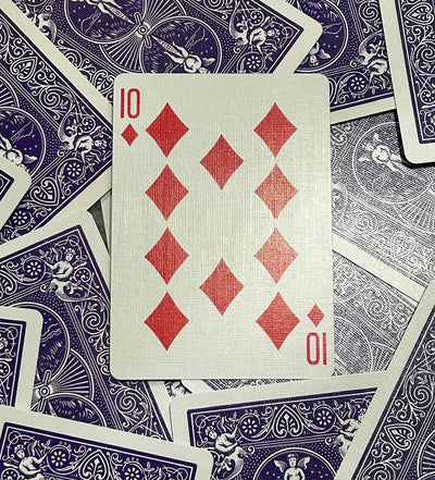 Purple One-Way Forcing Deck - 10 of Diamonds