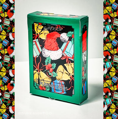 Green Christmas Playing Cards
