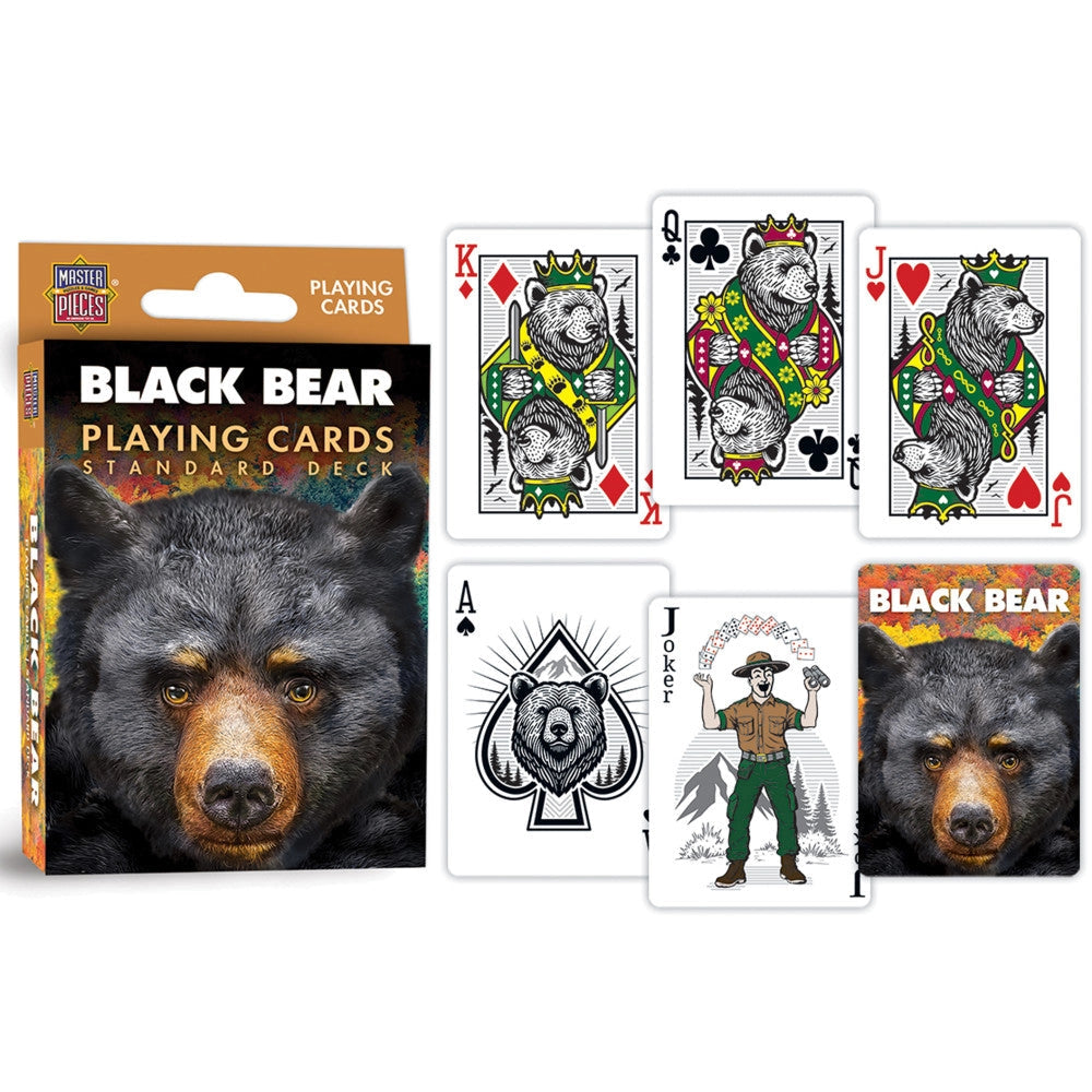 Black Bear Playing Cards by Masterpieces