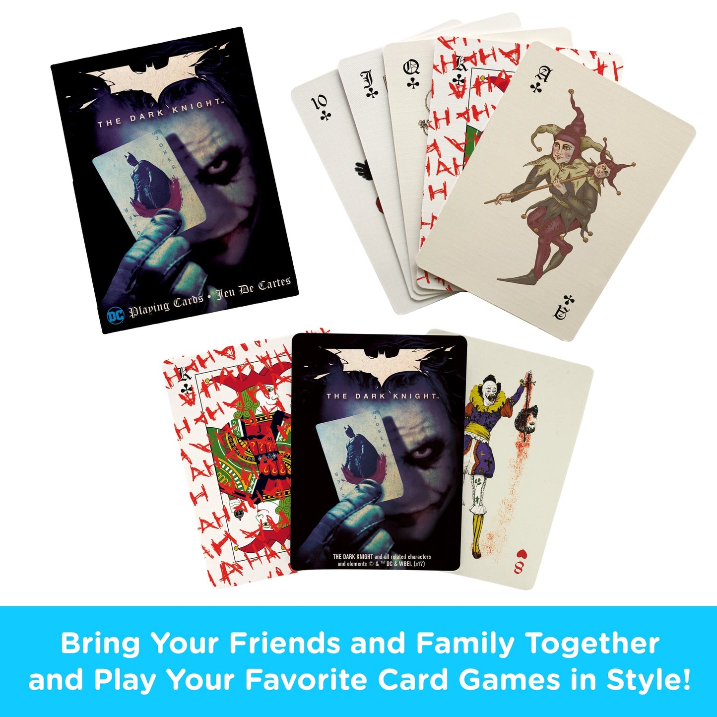 Dark Knight Joker Playing Cards by Aquarius