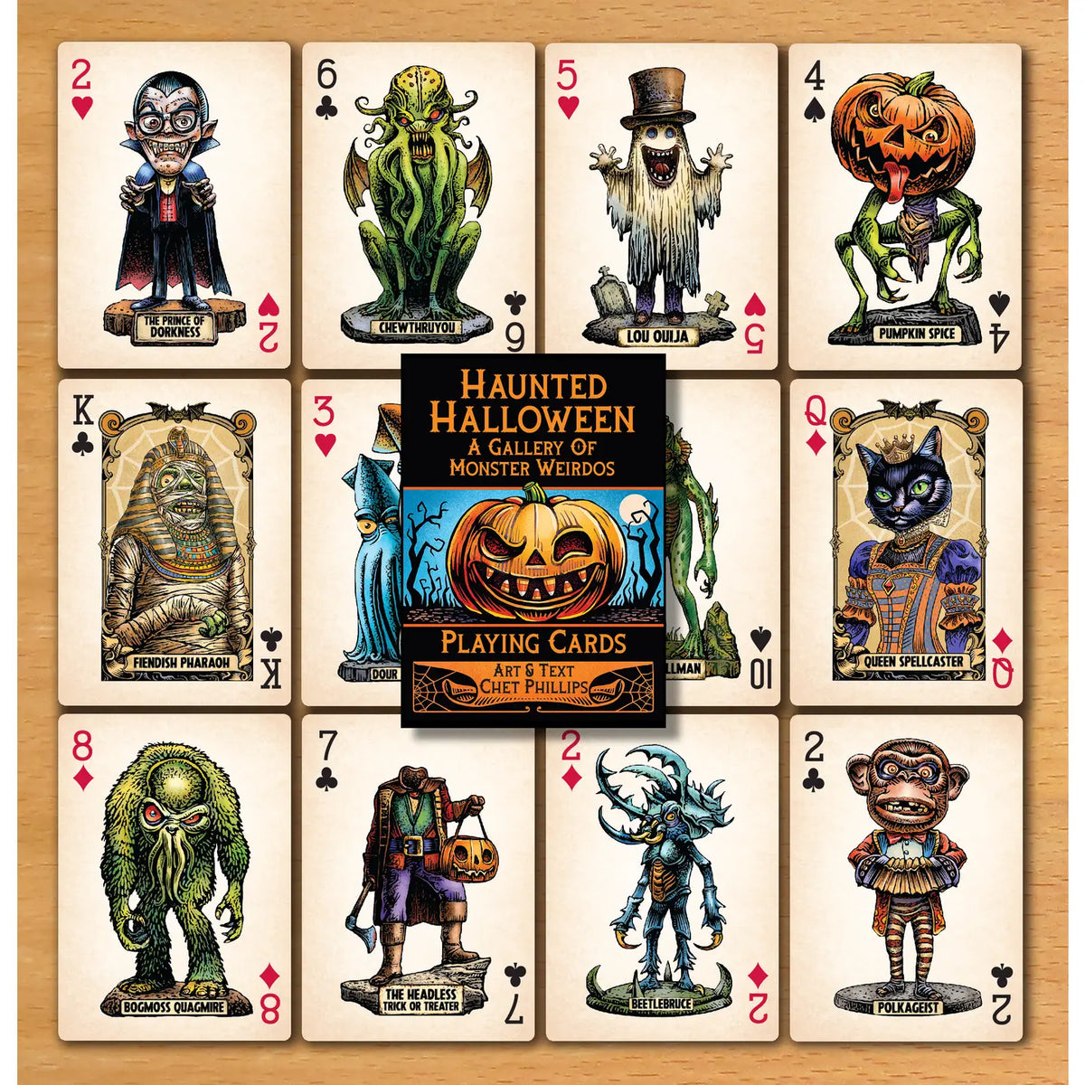 Haunted Halloween: Gallery of Monster Weirdos Playing Cards