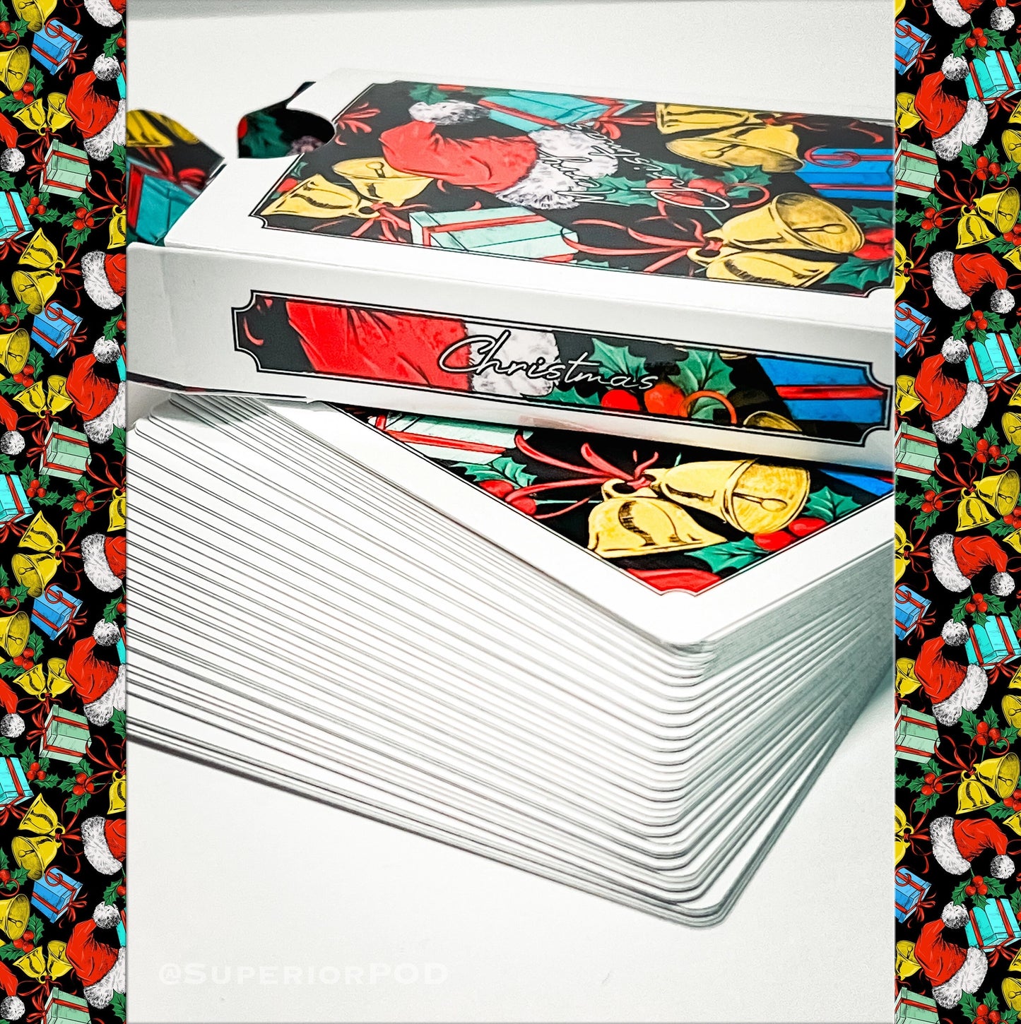 White Christmas Playing Cards