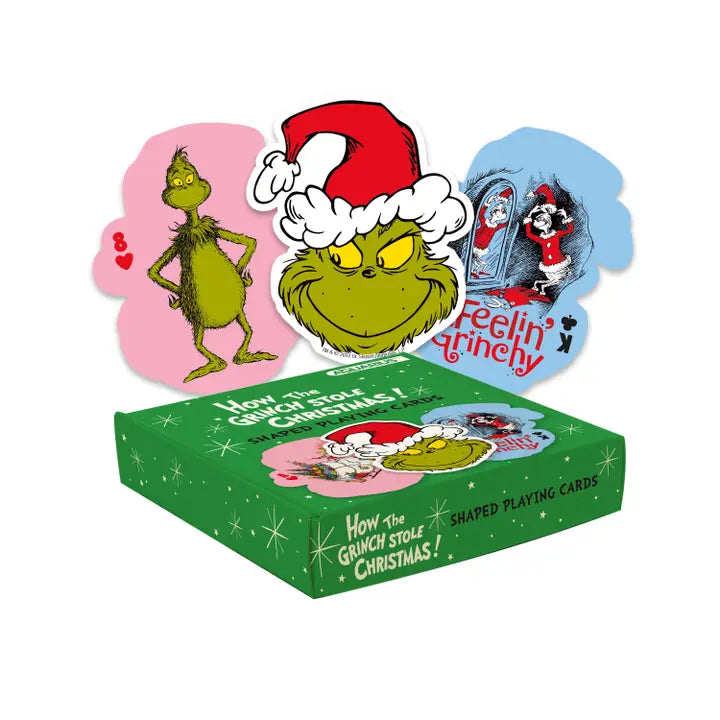 The Grinch Christmas Shaped Playing Cards by Aquarius