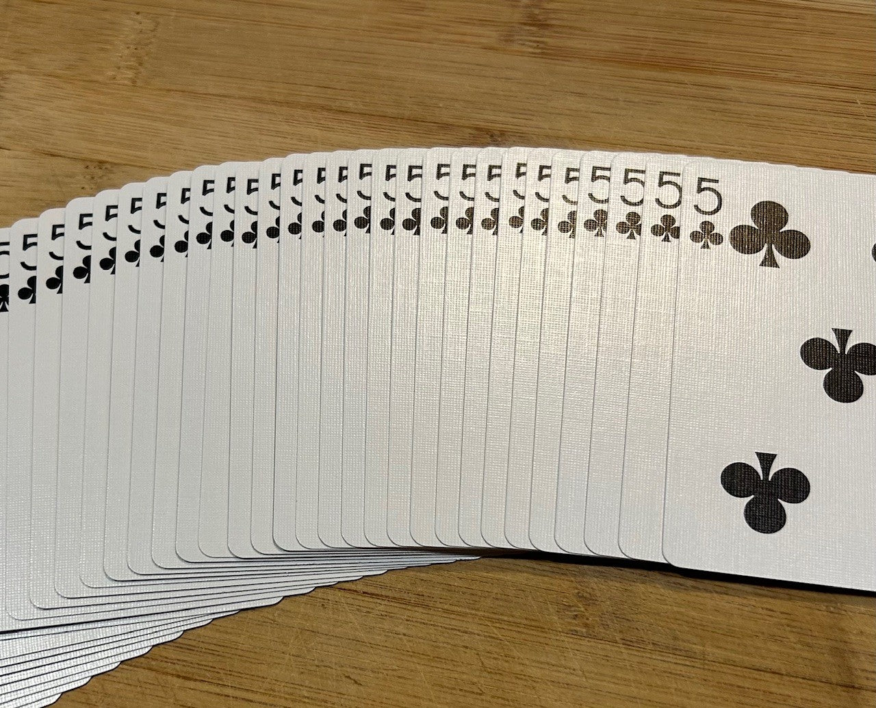 Red One-Way Forcing Deck - 5 of Clubs