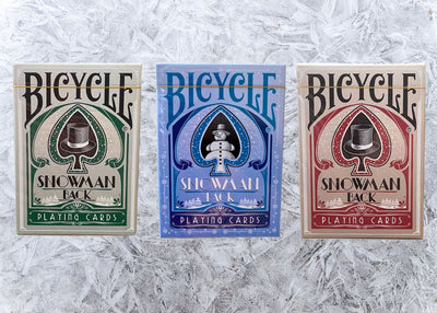 Gilded Bicycle Snowman Limited Edition 3-Deck Playing Card Set
