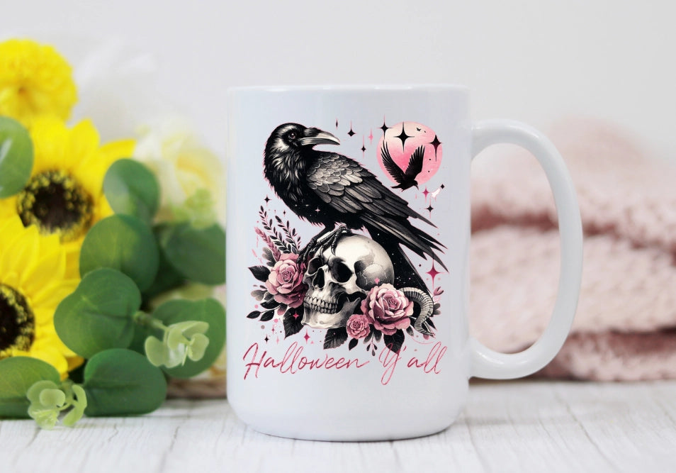 Halloween Raven Black/Crow - 15oz Coffee Mug