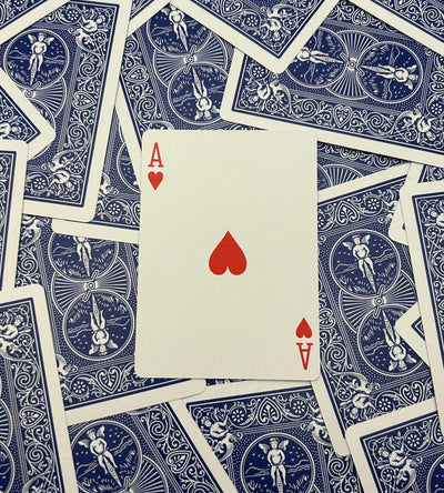 Blue One-Way Forcing Deck - Ace of Hearts