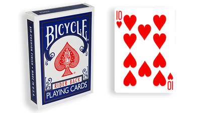 Blue One-Way Forcing Deck - 10 of Hearts