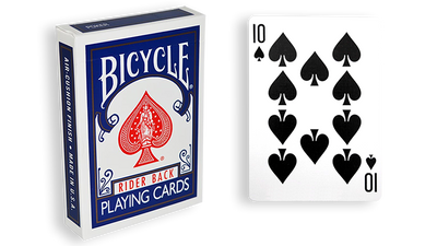 Blue One-Way Forcing Deck - 10 of Spades