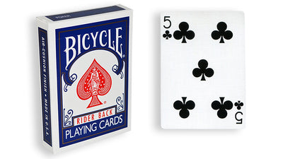 Blue One-Way Forcing Deck - 5 of Clubs