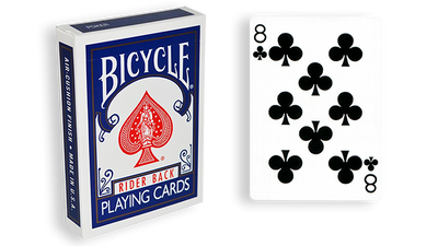 Blue One-Way Forcing Deck - 8 of Clubs