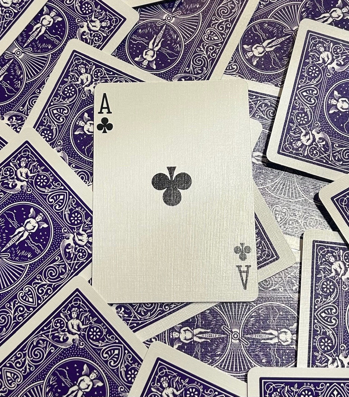 Purple One-Way Forcing Deck - Ace of Clubs