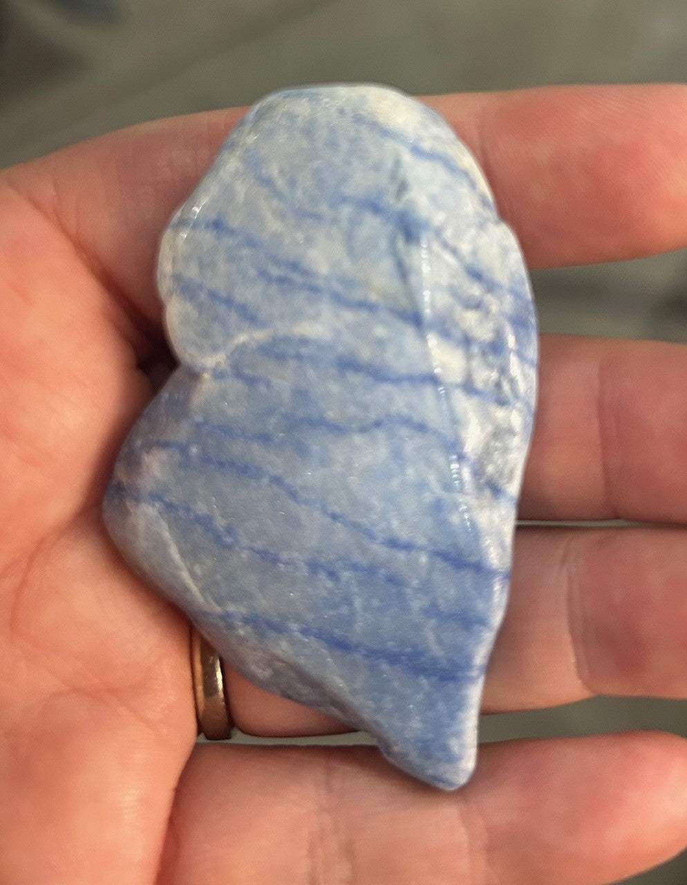 Blue Striped Quartz from Brazil