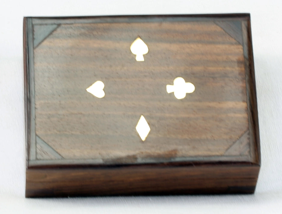 Playing Card Wooden Box Set - Suits