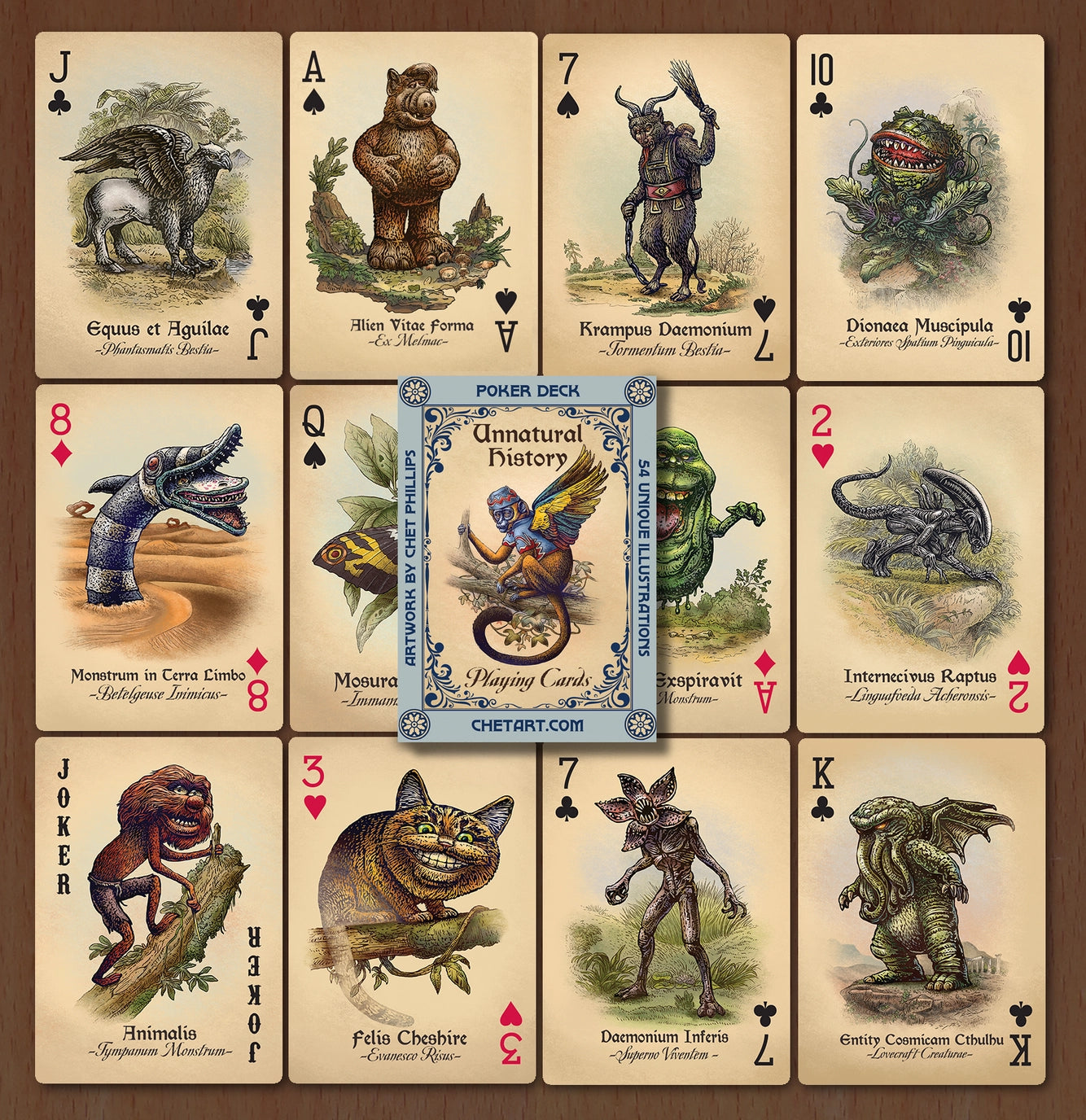 An Unnatural History Playing Cards