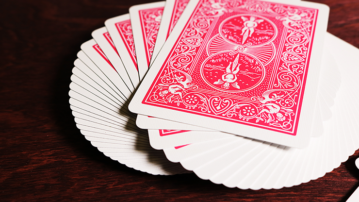 Fuchsia Rider Back Bicycle Playing Cards