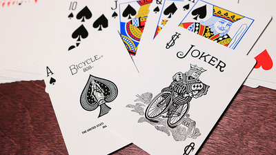Turquoise Rider Back Bicycle Playing Cards with Gaff Cards and 1 Joker