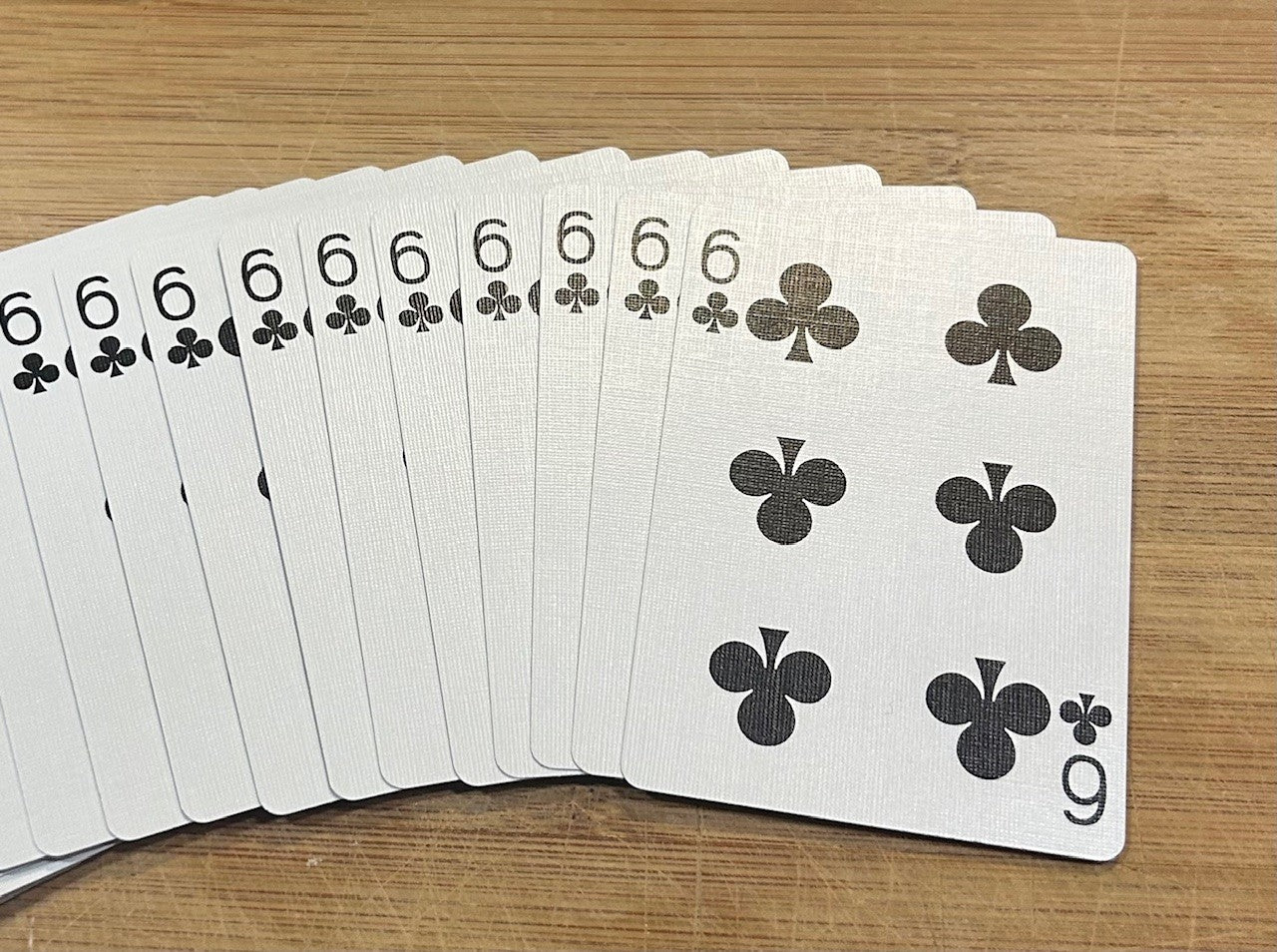 Blue One Way Forcing Deck - 6 of Clubs