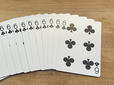 Blue One Way Forcing Deck - 6 of Clubs