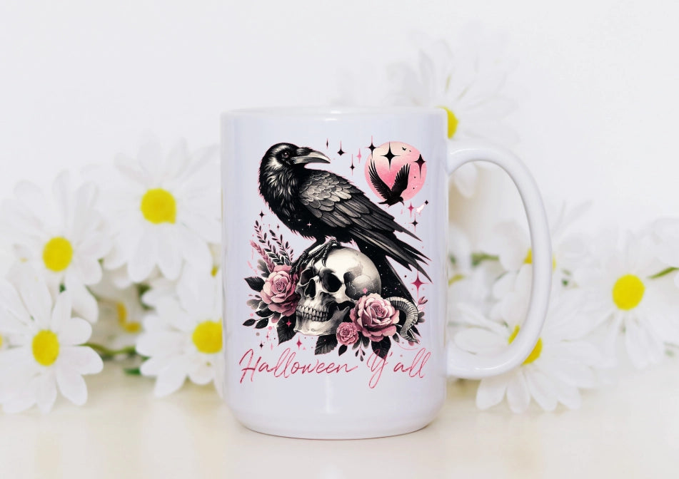 Halloween Raven Black/Crow - 15oz Coffee Mug