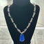 Lapis Lazuli pendant with Clear Quartz Handmade Necklace