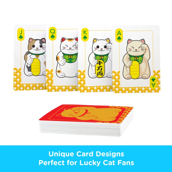 Lucky Cat Playing Cards by Aquarius