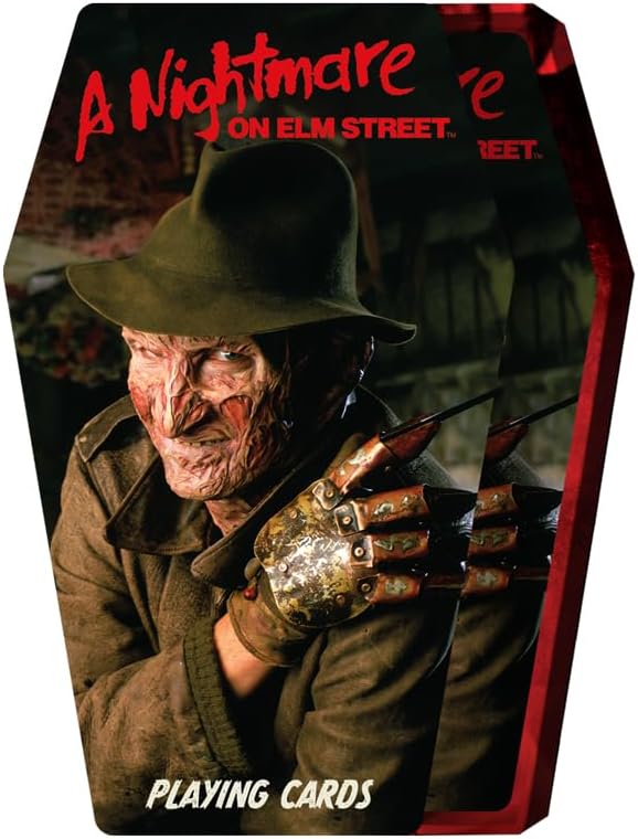 A Nightmare On Elm St Coffin Box Premium Playing Cards by Aquarius