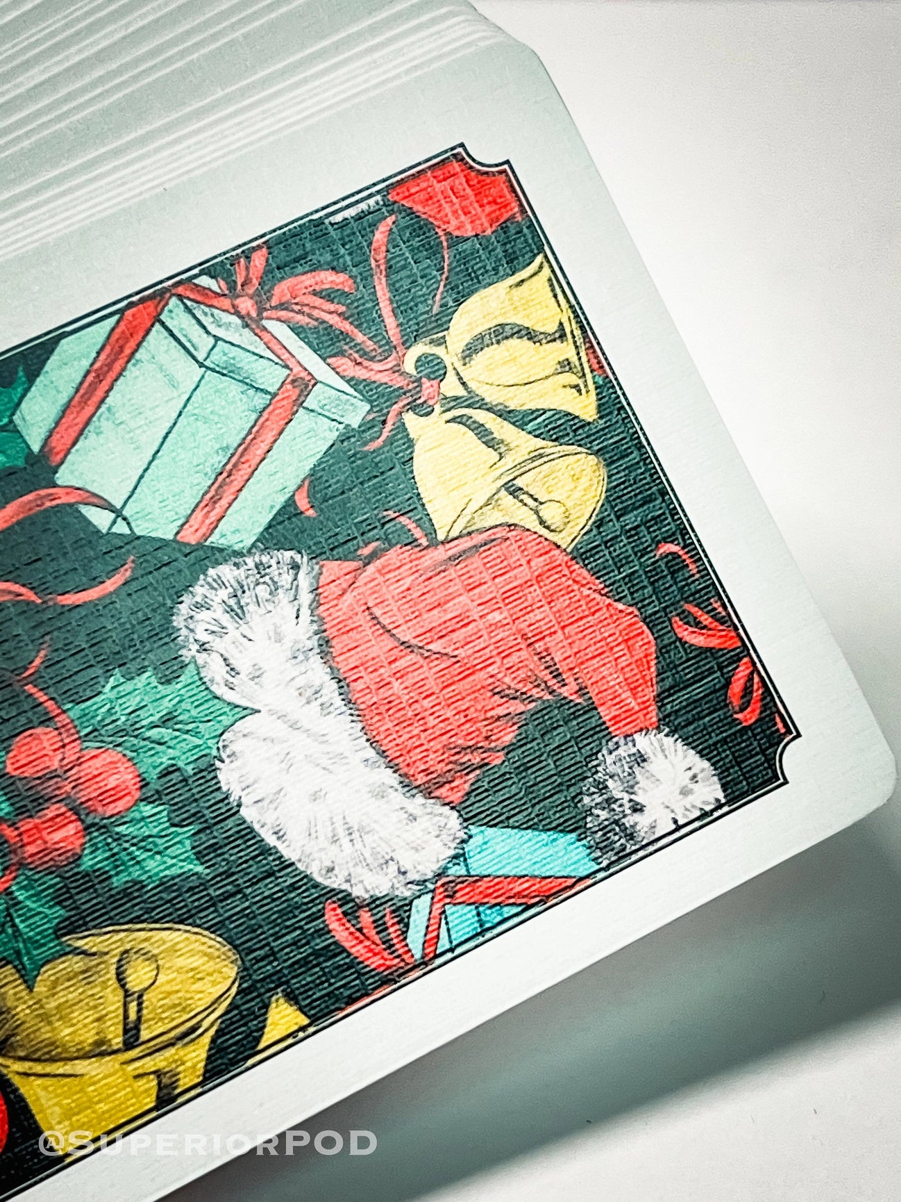 White Christmas Playing Cards