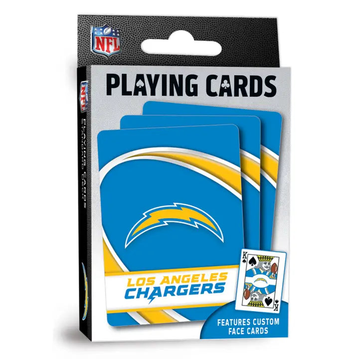 Los Angeles Chargers Playing Cards by Masterpieces