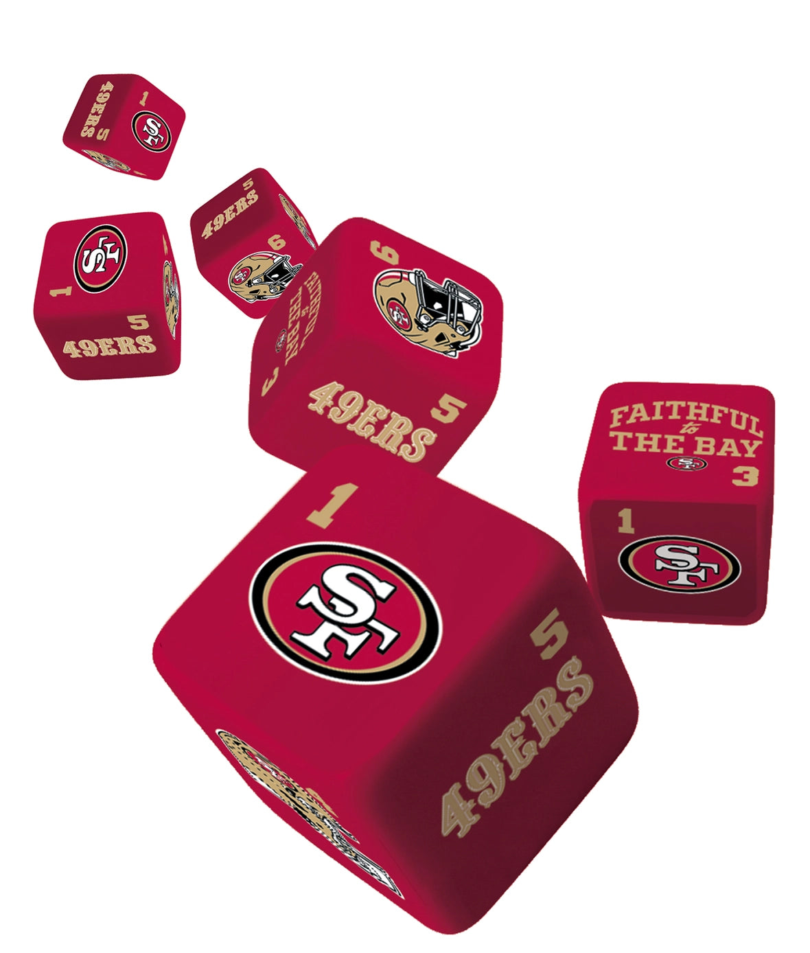 San Francisco 49ers Dice Set by Masterpieces