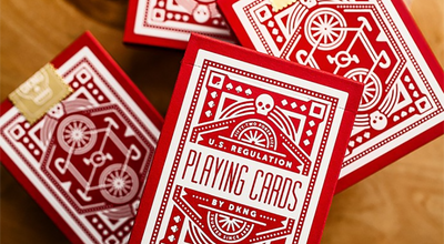 DKNG Red Wheel Playing Cards by Art of Play