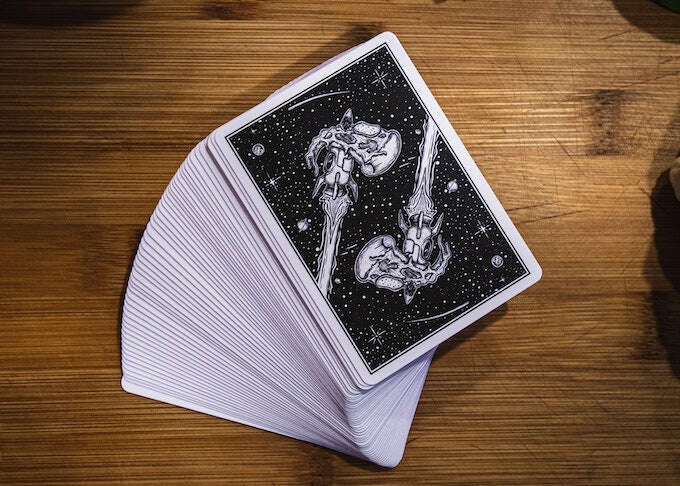 PlayingCardDecks.com-Space Pizza Marked Playing Cards WJPC