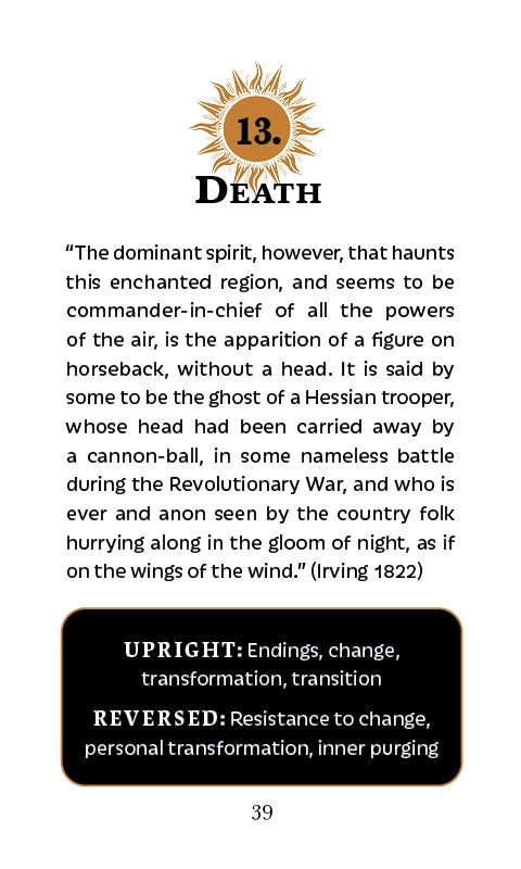 The Legend of Sleepy Hollow Tarot - Headless Horseman Edition