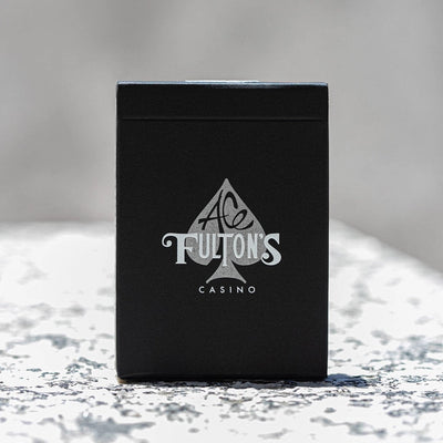 Vintage Back Midnight Fuel Ace Fulton's 10 Year Anniversary Playing Cards