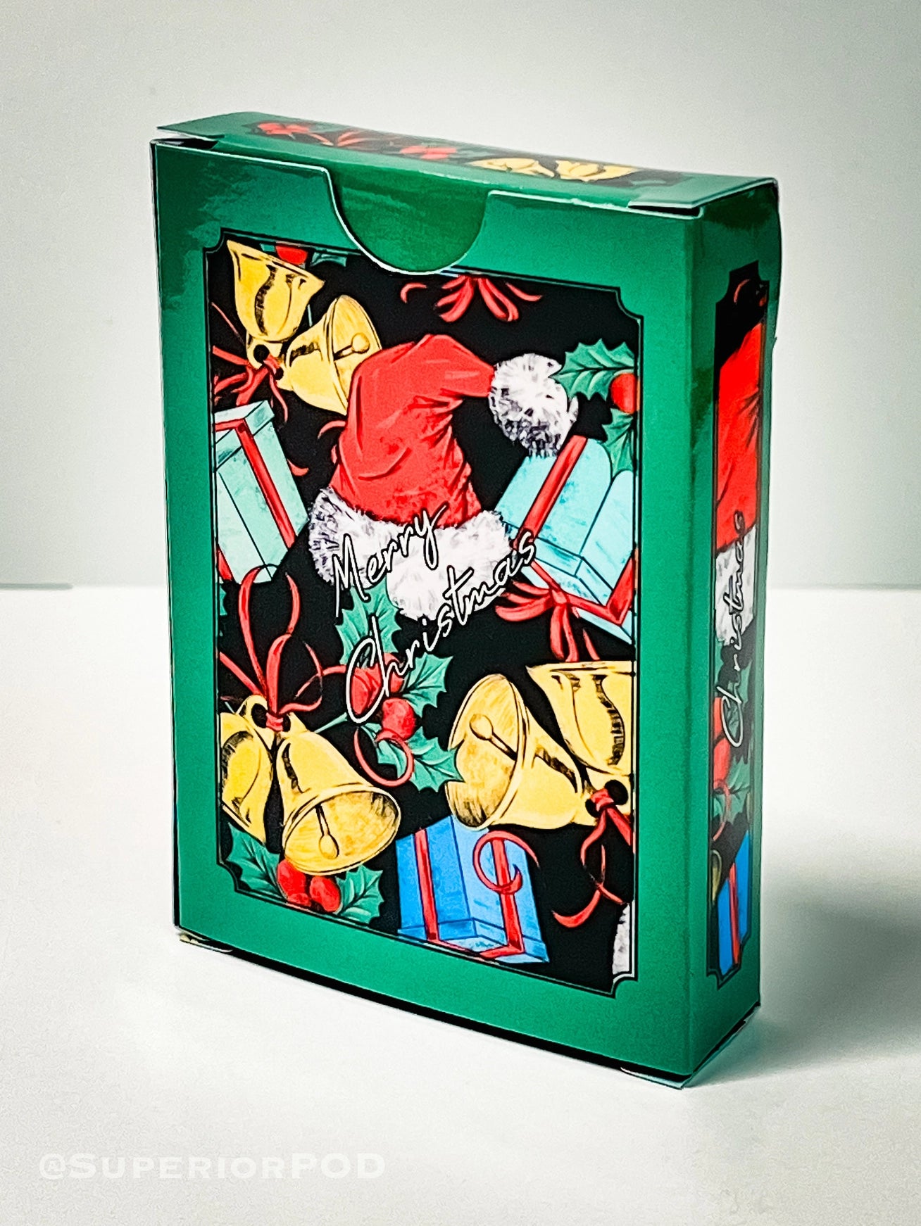 Green Christmas Playing Cards