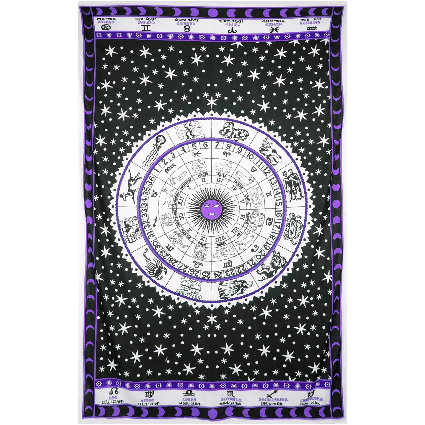Zodiac Astrology 52x80" - Purple