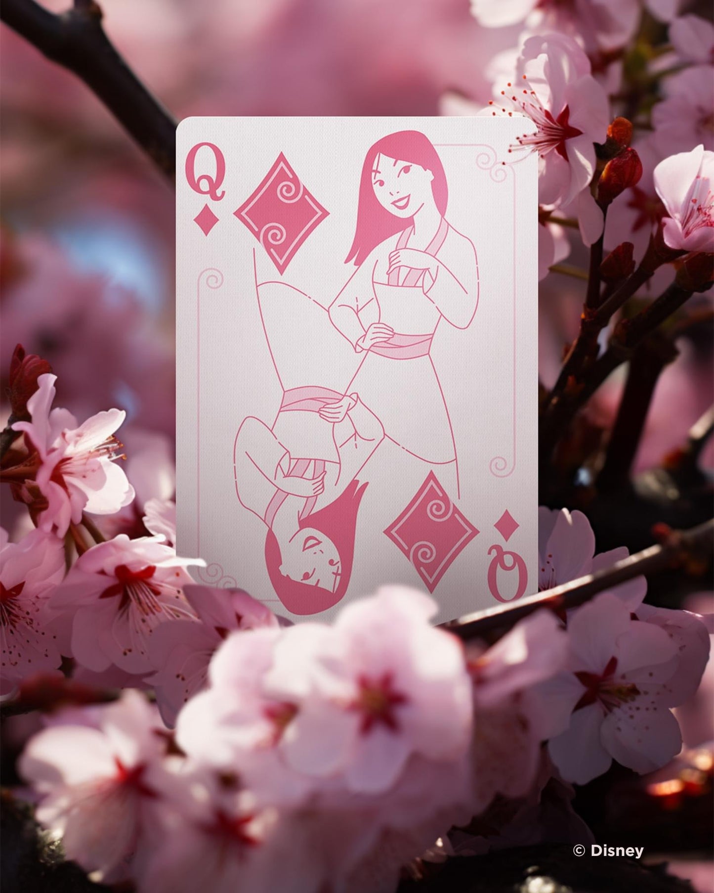 Disney Princess Inspired Pink Bicycle Playing Cards