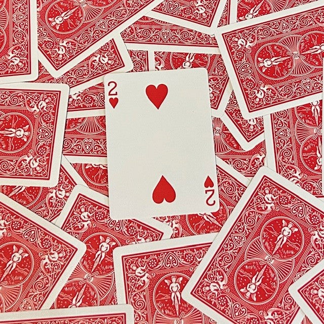 Red One-Way Forcing Deck - 2 of Hearts