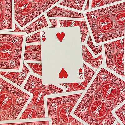 Red One-Way Forcing Deck - 2 of Hearts