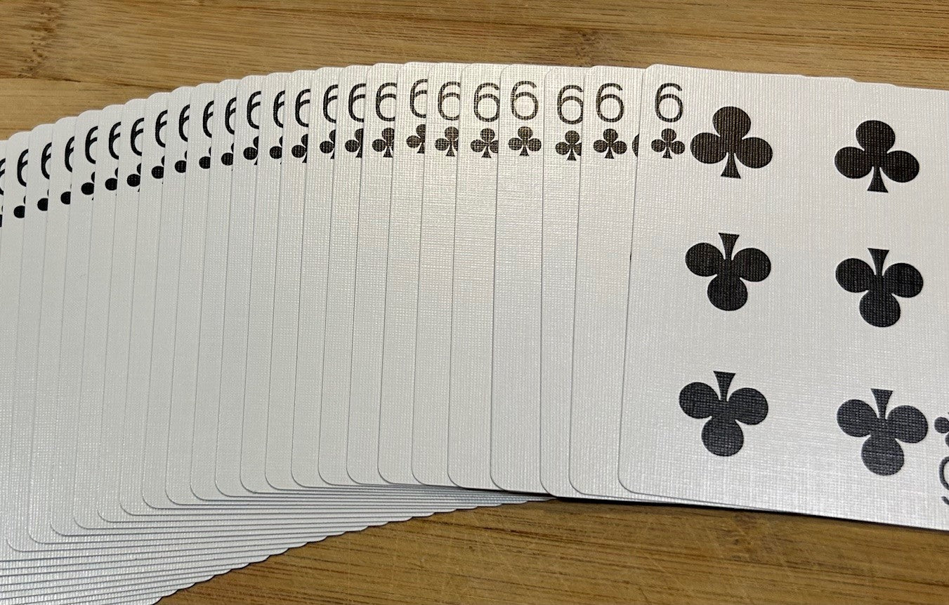 Red One-Way Forcing Deck - 6 of Clubs