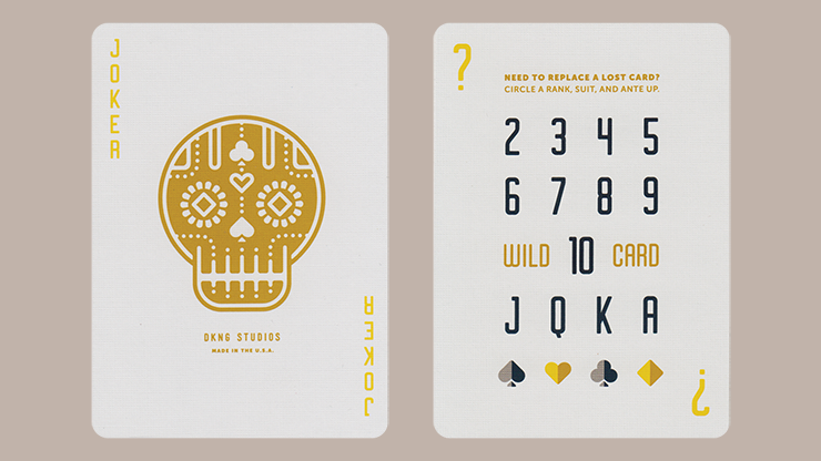 DKNG Yellow Wheel Playing Cards by Art of Play