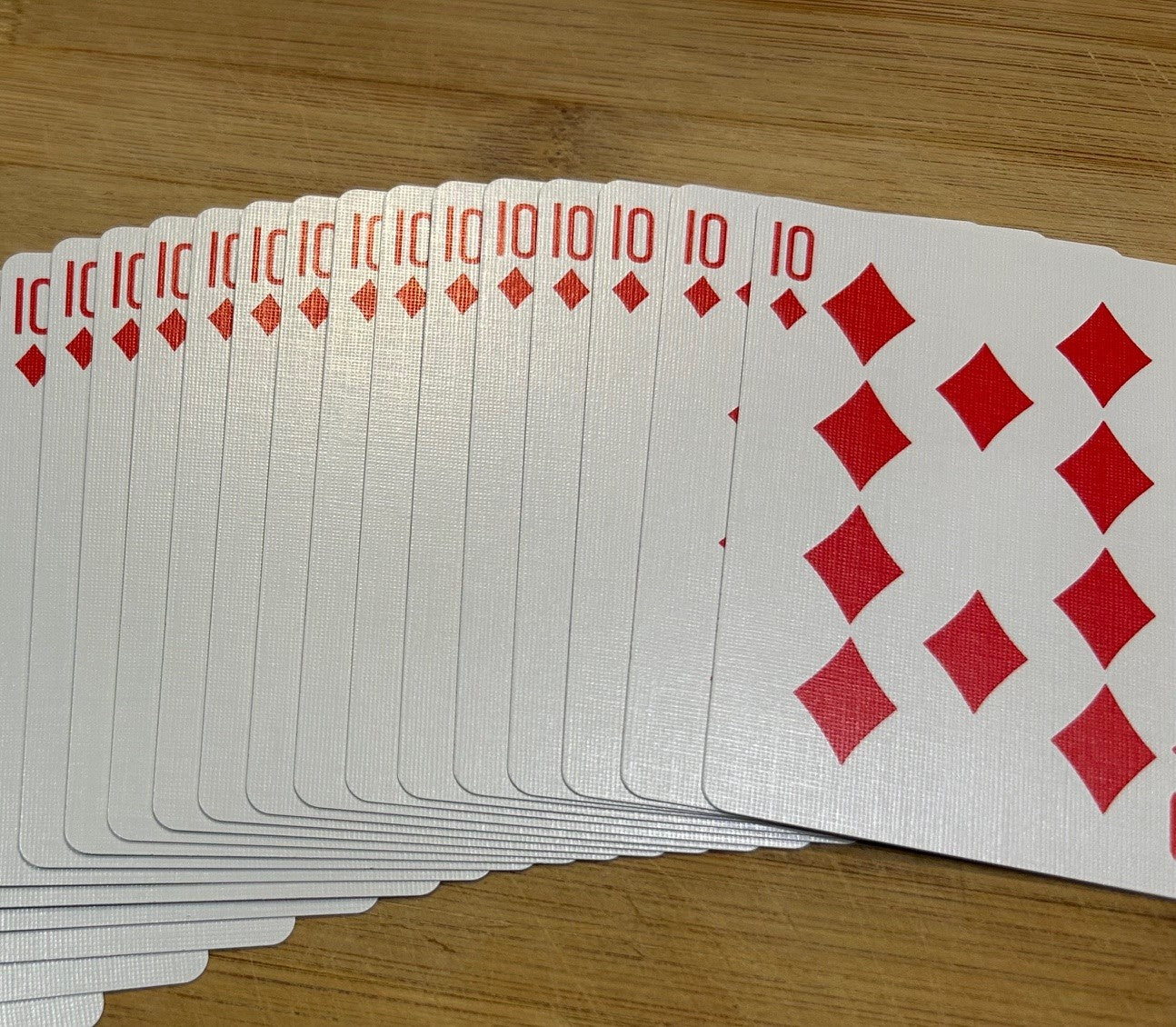 Red One-Way Forcing Deck - 10 of Diamonds