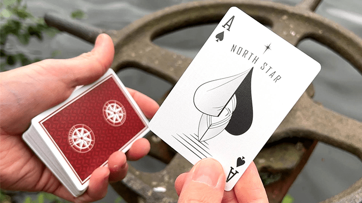 PlayingCardDecks.com-North Star Red Playing Cards USPCC