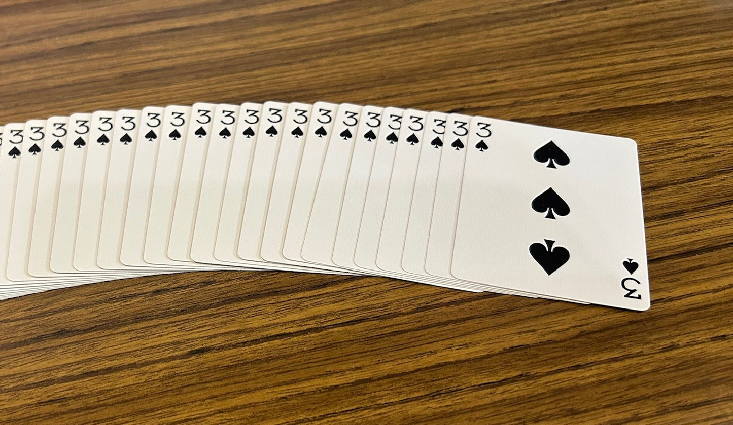 Red One-Way Forcing Deck - 3 of Spades