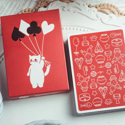 Diary of Kitten and Puppy - Kitten Orange Edition Playing Cards