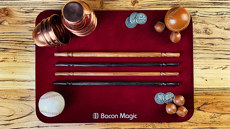 Wooden wand PRO (Standard Black) by Harry He & Bacon Magic