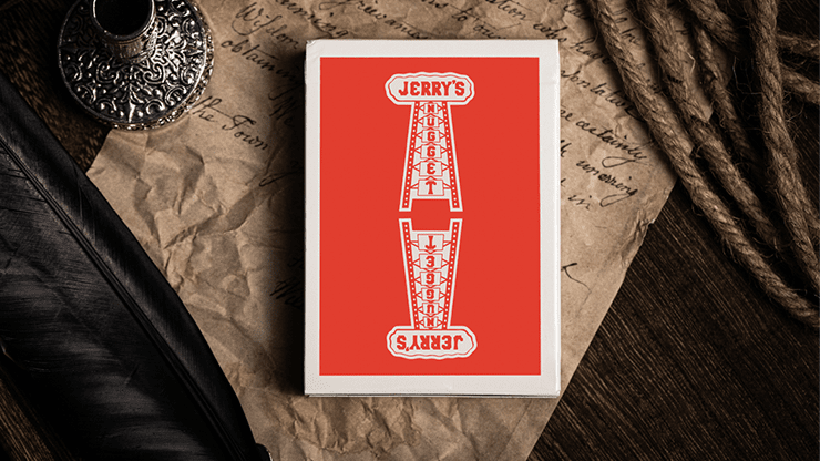 PlayingCardDecks.com-Jerry's Nugget Marked Monotone Playing Cards USPCC: Red